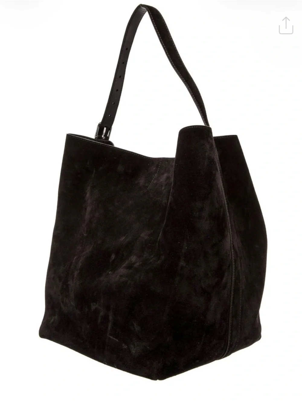 Toteme Suede Shoulder Tote Bag - Picture 3 of 8